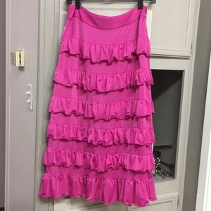 Pink Ruffles Sharon Tang skirt *altered*